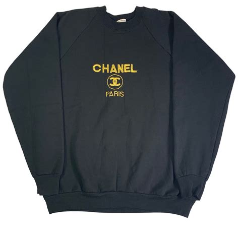 chanel paris sweatshirt yellow|Chanel flannel cardigan.